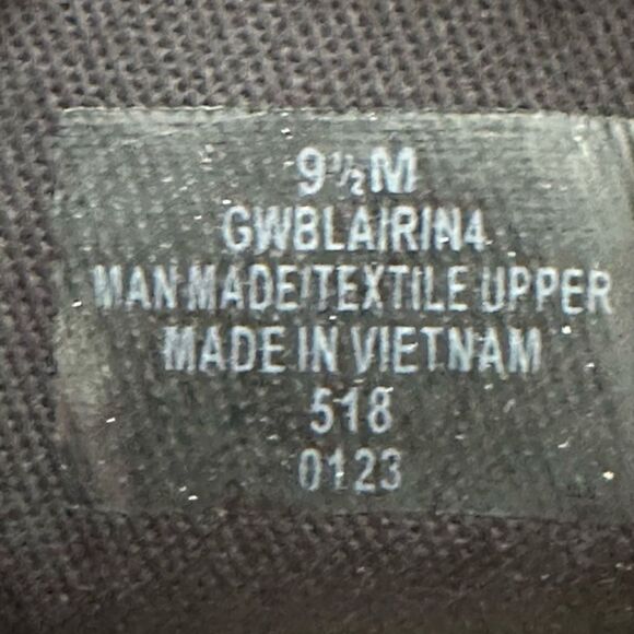 Guess Blairin 4 Rhinestone Logo Print Wedge Black Hi Top Sneakers 9.5 M Black - Picture 8 of 10